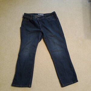 Chicos Platinum Denim Jeans women’s size 2.5